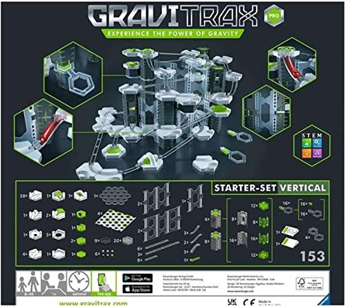 ToysWorld Gravitrax Pro - Juego de iniciación vertical para juegos de GraviTrax con bolas de metal y recorrido de bolas de edición multilingüe con italiano