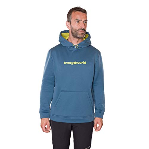 Trangoworld Login Sudadera, Hombre, Azul/Verde, L