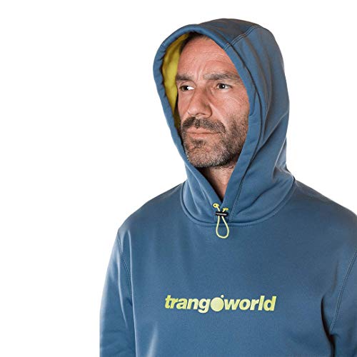 Trangoworld Login Sudadera, Hombre, Azul/Verde, L