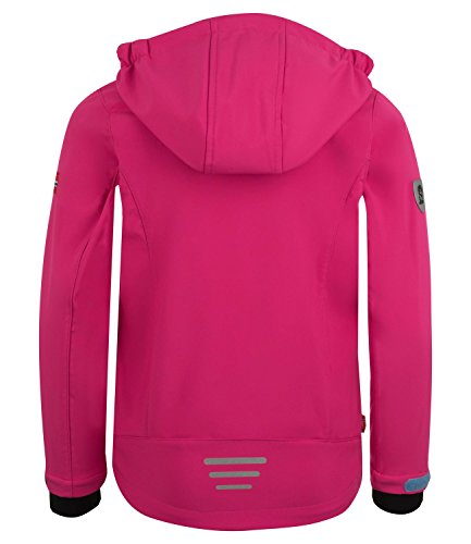 Trollkids Chaqueta Softshell Preikestolen para niñas, Color Rosa/Med Azul/Azul Marino Talla 12 años (152cm)