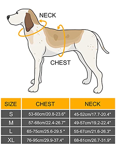 Trongle Arnés para Perros, Cómodo Transpirable Chaleco Ajustable Arnés para Perros, Chaleco Suave Acolchado para El Pecho, Chaleco para Perros Cómodo y Duradero, Grandes (L)