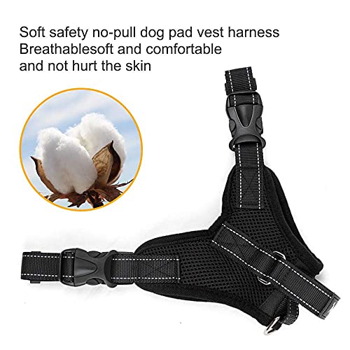 Trongle Arnés para Perros, Cómodo Transpirable Chaleco Ajustable Arnés para Perros, Chaleco Suave Acolchado para El Pecho, Chaleco para Perros Cómodo y Duradero, Grandes (L)