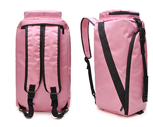 tuokener Mochila Mujer de Deporte Bolsa Gimnasio Mochilas para La Playa Gym Bolsas Impermeable Nylon (Rosa)