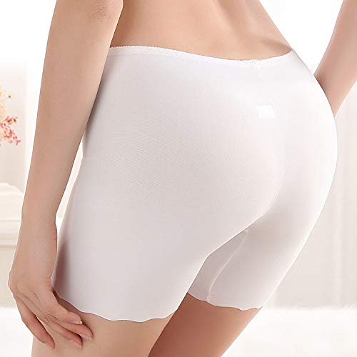 Tuopuda Mujeres Braguitas Short de Seguridad Shorts de Algodón Anti Rozaduras Calzoncillos de Pierna Larga Calzoncillos Polainas Elásticos Boxers Invisibles Slipshort Bragas Pack de 3