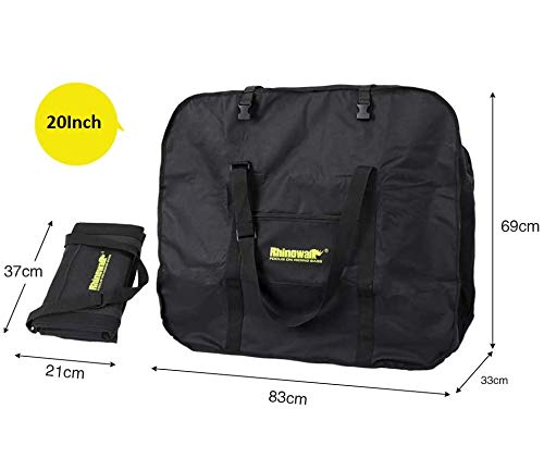 UBORSE Bolsa de Transporte Plegable para Bicicleta Bolsa de Almacenamiento para Bicicletas de Viaje de 20 Pulgadas Estuche de Transporte para Bicicleta de Montaña