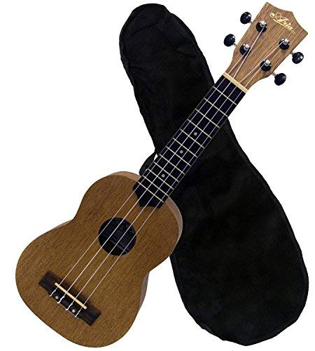 Ukelele soprano con funda en color canela Aria AU7BR