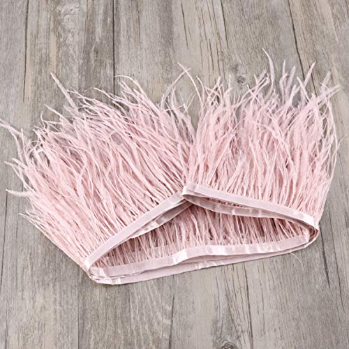 ULTNICE 2M Simulated Trims Fringe con cinta de cinta de satén para el vestido de costura Crafts Costumes DIY Decoración (Rosa)