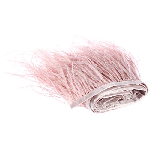 ULTNICE 2M Simulated Trims Fringe con cinta de cinta de satén para el vestido de costura Crafts Costumes DIY Decoración (Rosa)