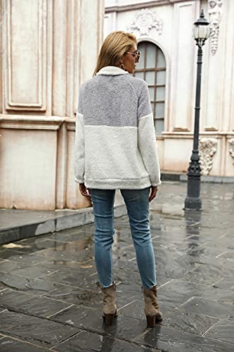 UMIPUBO Mujer Sudadera Tops Chaqueta Suéter Jersey Mujer Otoño Invierno Talla Grande Hoodie Sudadera Suelto Sólido Manga Larga con Capucha Tejido Oversize