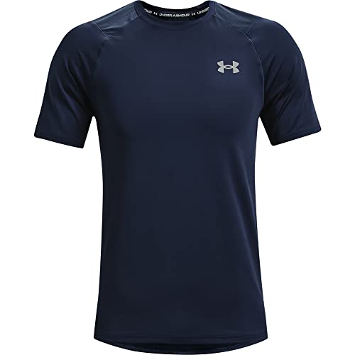 Under Armour Raid 2.0 Short Sleeve T-Shirt Camiseta, Hombre, Academia/Gris Mod (408), L