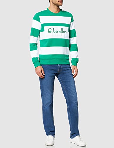 United Colors of Benetton Camiseta G/C M/L 36oyj1aj4 Sudadera con Capucha, Verde 901, S para Hombre