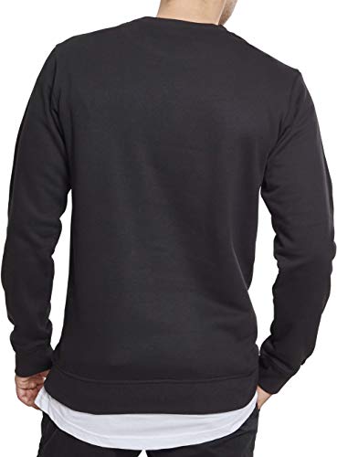 Urban Classics Basic Terry Crew Sudadera, Negro (Black 00007), XL para Hombre