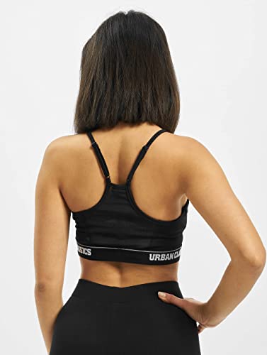 Urban Classics Ladies Sports Bra Sujetador Deportivo, Negro (Black 7), 95B para Mujer