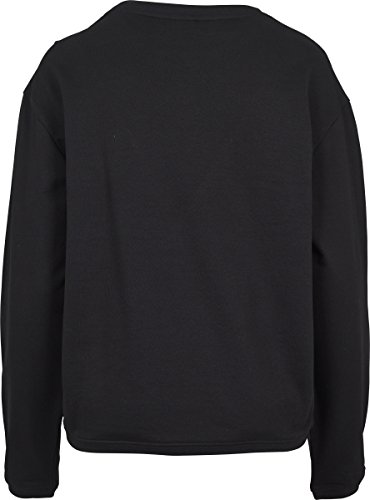 Urban Classics Ladies Terry Crew-Volante para Mujer Suéter, Negro (Black 00007), M