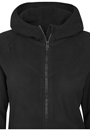 Urban Classics Sudadera con Capucha y Forro Polar, Negro (Black 7), L para Mujer