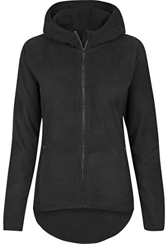 Urban Classics Sudadera con Capucha y Forro Polar, Negro (Black 7), L para Mujer