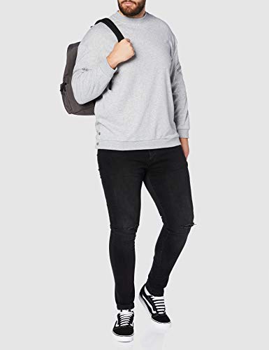 Urban Classics Training Terry Crew Sudadera, Gris, XXL para Hombre