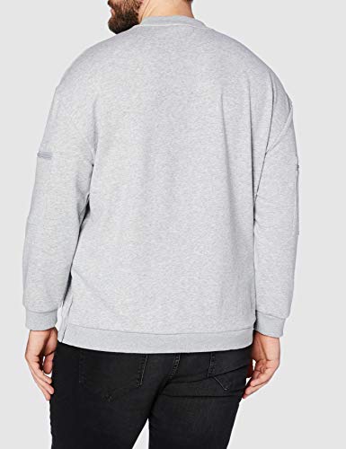 Urban Classics Training Terry Crew Sudadera, Gris, XXL para Hombre