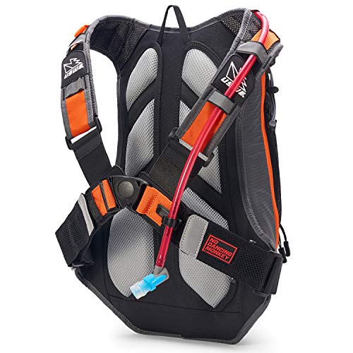 USWE Airborne 15 Mochila de hidratación, Gris/Naranja, Size