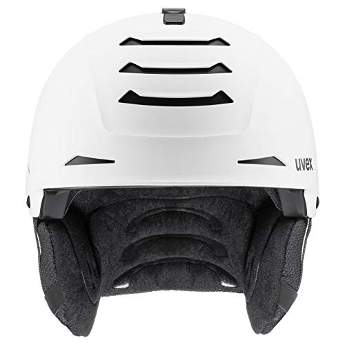 uvex legend 2.0 Casco de esquí, Adultos unisex, white-black mat, 59-62 cm