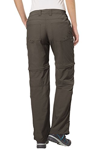 Vaude Farley ZO - Pantalones de senderismo para mujer, color Verde, talla 40