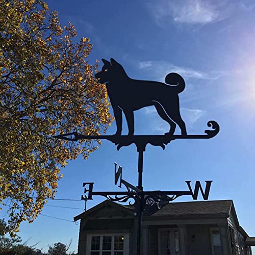 Veletas para techos, Veleta Canina, Indicadores de dirección del Viento al Aire Libre, Techo, jardín, montaña, decoración de Patio Veleta de Hierro Fundido para Granja