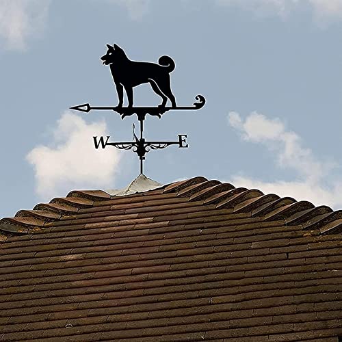 Veletas para techos, Veleta Canina, Indicadores de dirección del Viento al Aire Libre, Techo, jardín, montaña, decoración de Patio Veleta de Hierro Fundido para Granja