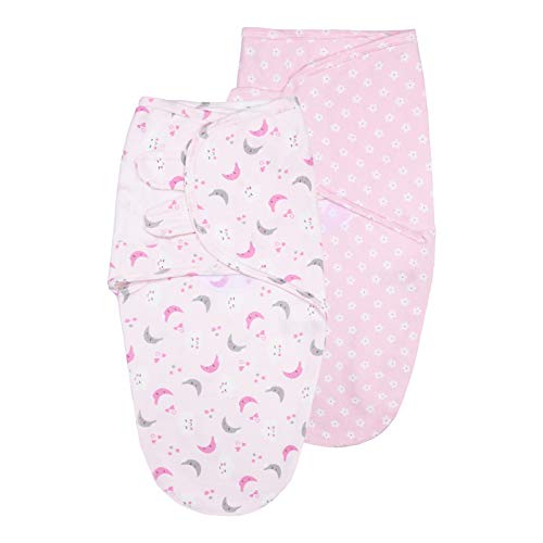 Vicloon Swaddle Mantas Bebé, 2pcs Swaddle Blanket AlgodóN Para Bebes Saco-s De Dormir Bebé Envoltura Swaddle Wrap 100% AlgodóN, Wrap Manta de Arrullo Cobija para Bebe Recien Nacidos 0-3 Meses (Rosado)