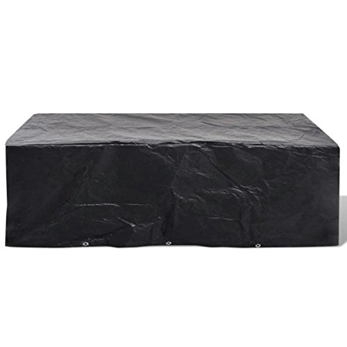 vidaXL Funda Protectora para Set de Muebles de Jardín de 8 Personas 10 Ojales 300x140 cm Cubierta Protección para Mobiliario Comedor de Exterior