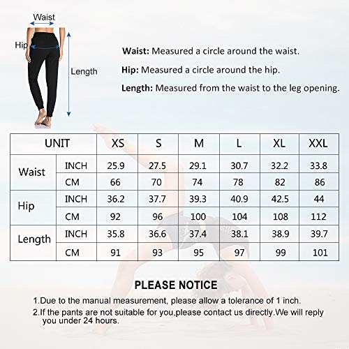 Vimbloom Pantalón Chándal Mujer Pantalones Deportivos Largos Pantalones Jogging Algodón Elastica con Bolsillos para Correr Jogger Casual Fitness VI946（Negro，XL