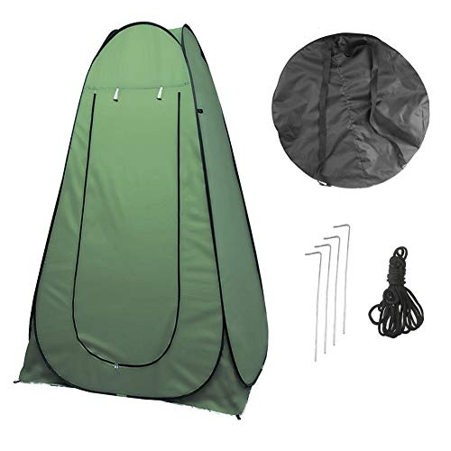 Vinteky 120x120x190cm Acampar Tienda de Ducha Vestuario Impermeable Camping Desplegable Pop Up, Tienda de Campaña Portátil para Privacidad al Aire Libre, (Verde)