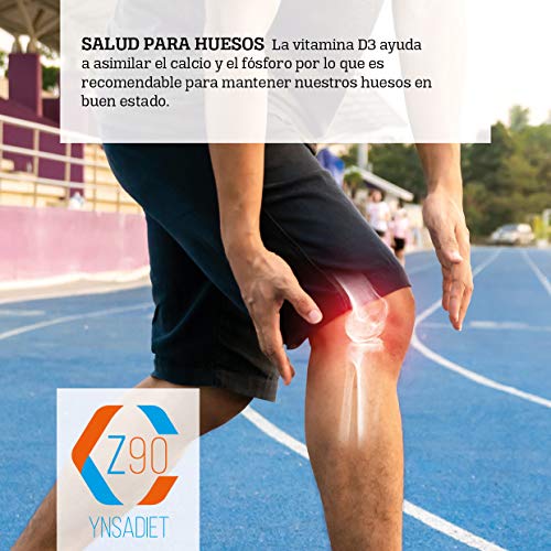 Vitamina D3, vitamina K2 y silicio orgánico para el mantenimiento de unos huesos fuertes – Vit D3 y Vit K2 para la correcta absorción y distribución del calcio en nuestro organismo – 180 cápsulas