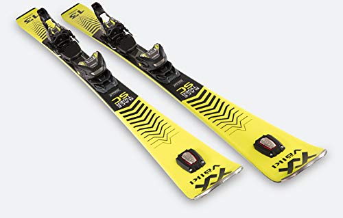 Völkl Racetiger SC Yellow 20/21 Allround Slalom Sport Carver Alpin - Juego de esquís (talla 165), color amarillo