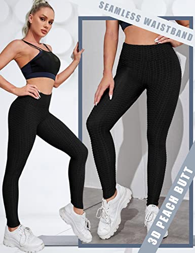 Voqeen Pantalones De Yoga De Cintura Alta para Mujer, Leggings Sexis Anticelulíticos para Levantamiento De Glúteos, Mallas Sexis para Control De Abdomen