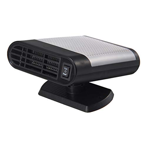 VOSAREA Calefacción portátil para parabrisas de coche, 12 V, mini ventilador, para coche, camión, furgoneta