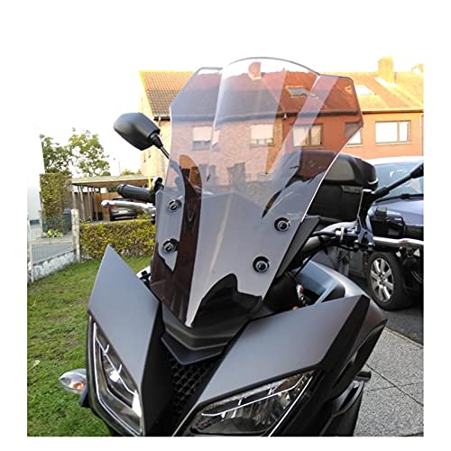 WANGKUN Motocicleta Doble Bubble Windshield Pantalla de Parabrisas Ajuste para 2015 2016 2017 Yamaha FJ 09 FJ09 MT09 MT-09 Tracer 900 Black (Color : Black Iridium)