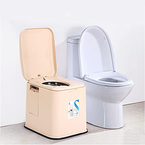 WC Quimico Portatil,Inodoro Portatil para Camping,Potty Camper,WC Portatil para Autocaravana,Camping WC con Fuertes Tiras Antideslizantes,Asientos Agrandados Y Ensanchados (Color:Blanco)