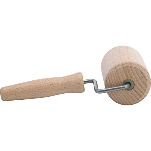 Westmark Rodillo de cocina para masa y horneado, Cilíndrico, Para moldes cuadrados, Madera de haya, diámetro 5.4 cm, Madera, Woody, Marrón claro, 30042270