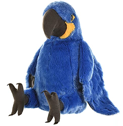 Wild Republic-10934 Peluche Guacamayo Jacinto Cuddlekins, Color Negro/Azul/Amarillo (10934)