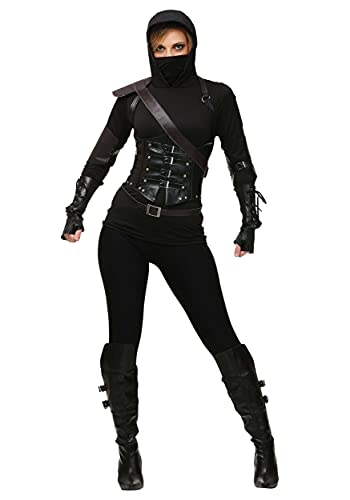 Women's Ninja Assassin Fancy Dress Costume Small