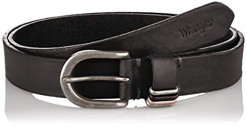 Wrangler Loop Detail Belt Cinturón, Black, 80 para Mujer