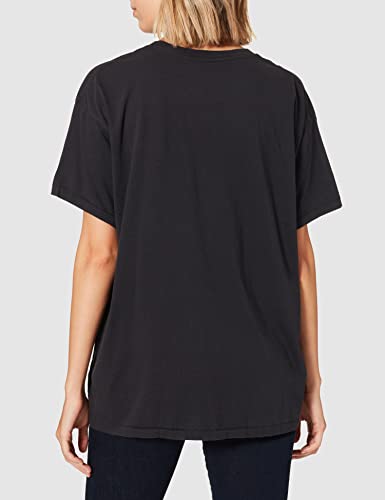 Wrangler Oversized tee Camiseta, Wornblack, S para Mujer