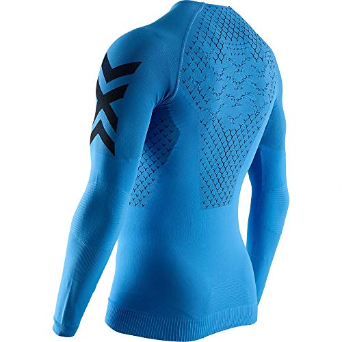 X-Bionic Camiseta Ml Twyce 4.0 Run Hombre Leggings, Azul, S