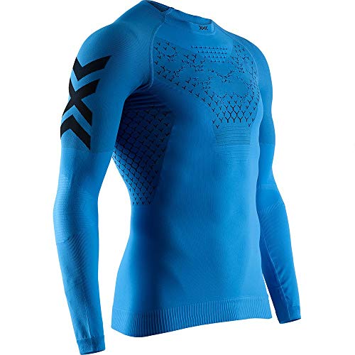 X-Bionic Camiseta Ml Twyce 4.0 Run Hombre Leggings, Azul, S