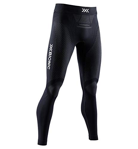 X-Bionic Invent 4.0 Running Pants Men Pantalones Deportivos, Capa Base, Running Jogging Training Fitness Gym para Hombre, Hombre, Black/Charcoal, M