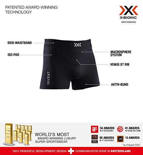 X-Bionic Invent Boxer, Hombre, Negro, M