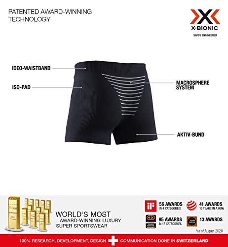 X-Bionic Invent Boxer, Hombre, Negro, M