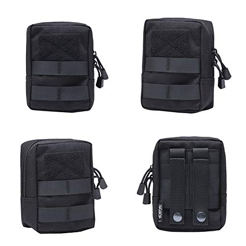 Yalatan Táctico 1000D Bolsa de Cintura para Exteriores, Multitool Molle Pouch Tool Zipper Paquete de Cintura, Accesorio de Caza Bolsa de cinturón Duradera