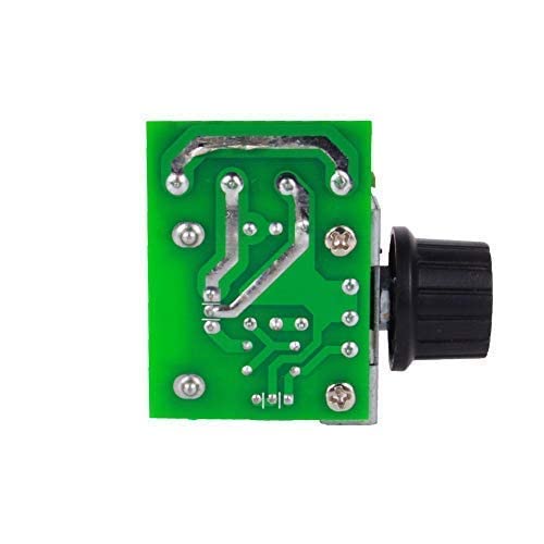 Yosoo Controlador PWM de Motor de CA de Control de Velocidad 2000W Voltaje Ajustable Regulador 25A 50-220V LED Dimmer