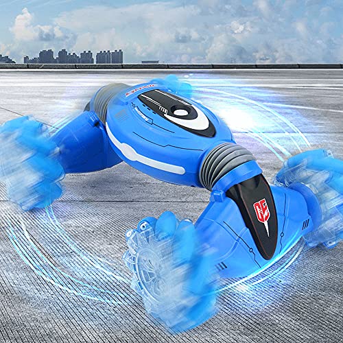 YUMOYA 2.4 GHz Gesture Control Stunt Car, 360 ° Rotation Drift Lateral Driving Off Road Vehicle, One Key Deformation Double Side Monster RC Truck Toy